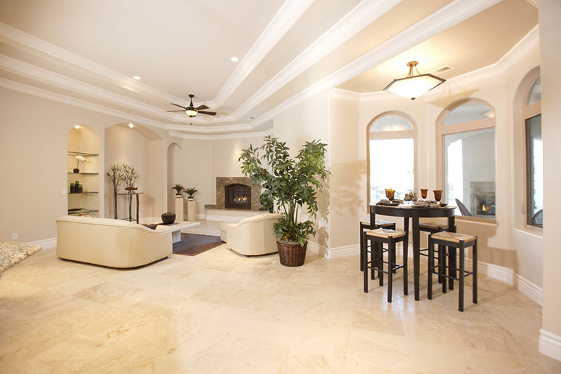 Mau thiet ke tran thach cao phong khach so 9 Mẫu thiết kế trần thạch cao phòng khách số 9