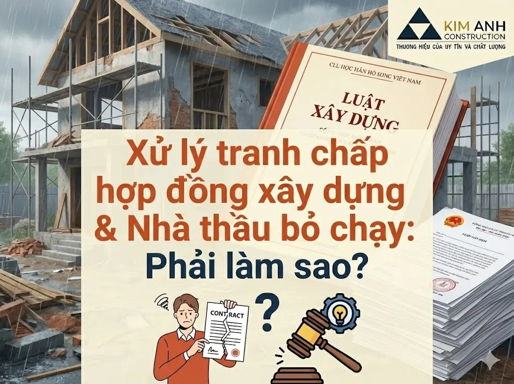 tranh chấp hợp đồng x&acirc;y dựng