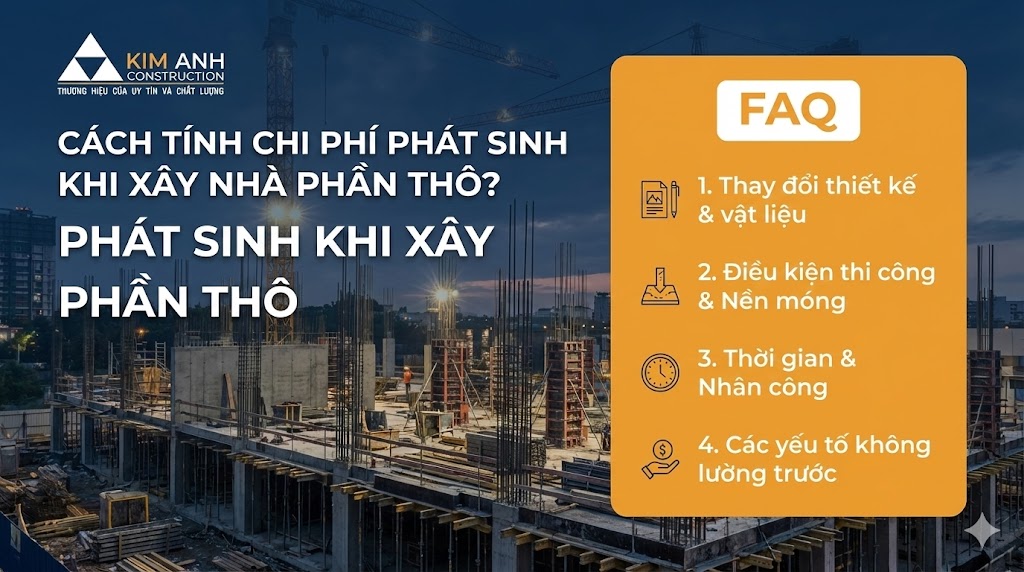 Các khoản phát sinh khi xây nhà