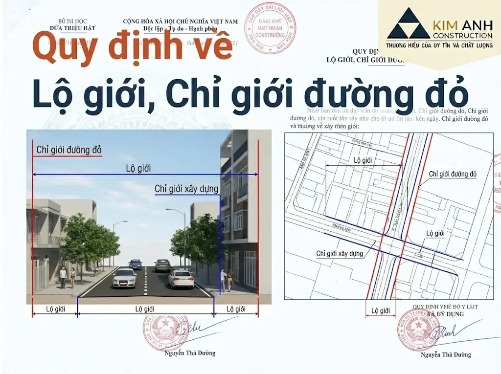 Quy định về Lộ giới, Chỉ giới đường đỏ