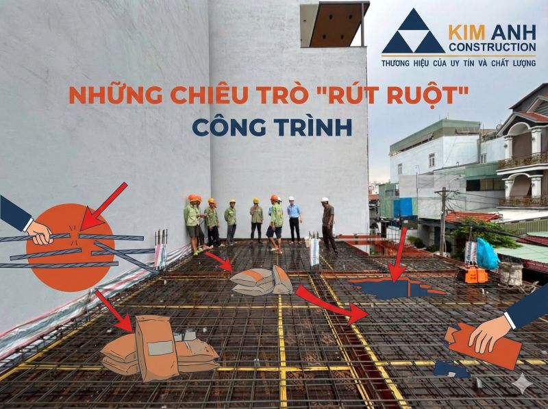 những chiêu trò rút ruột trong xây dựng