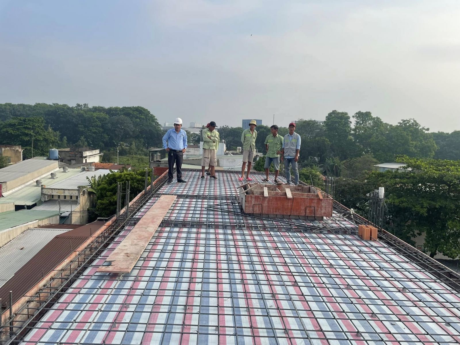 Thi công mái bê tông cốt thép (mái bằng)