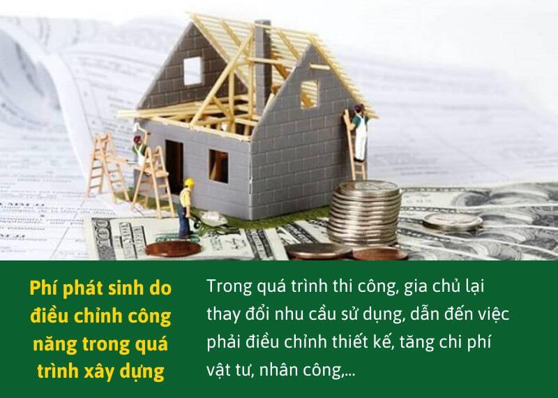 chi phí phát sinh khi xây nhà