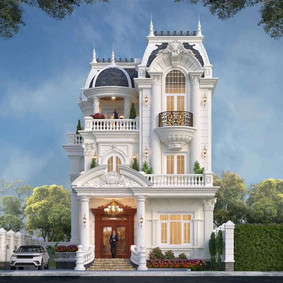 Mẫu nh&agrave; biệt thự t&acirc;n cổ điển