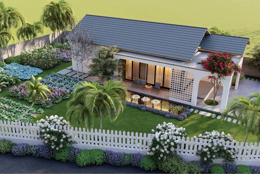 Mẫu nh&agrave; vườn