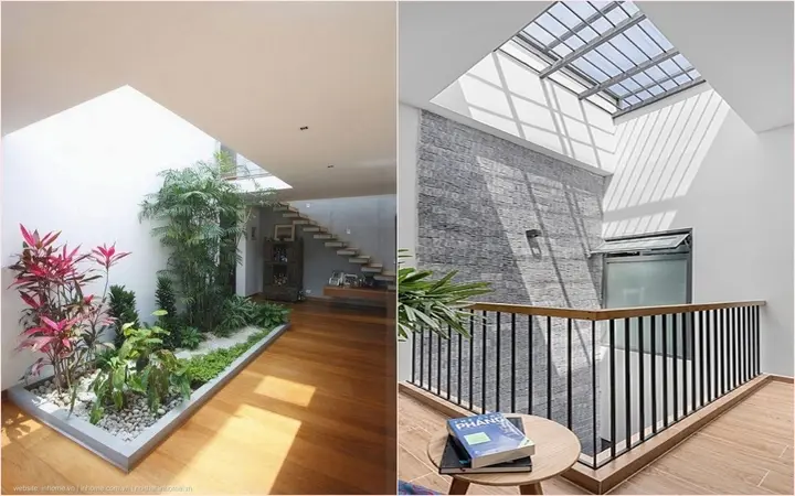 Thiết kế giếng trời v&agrave; th&ocirc;ng tầng