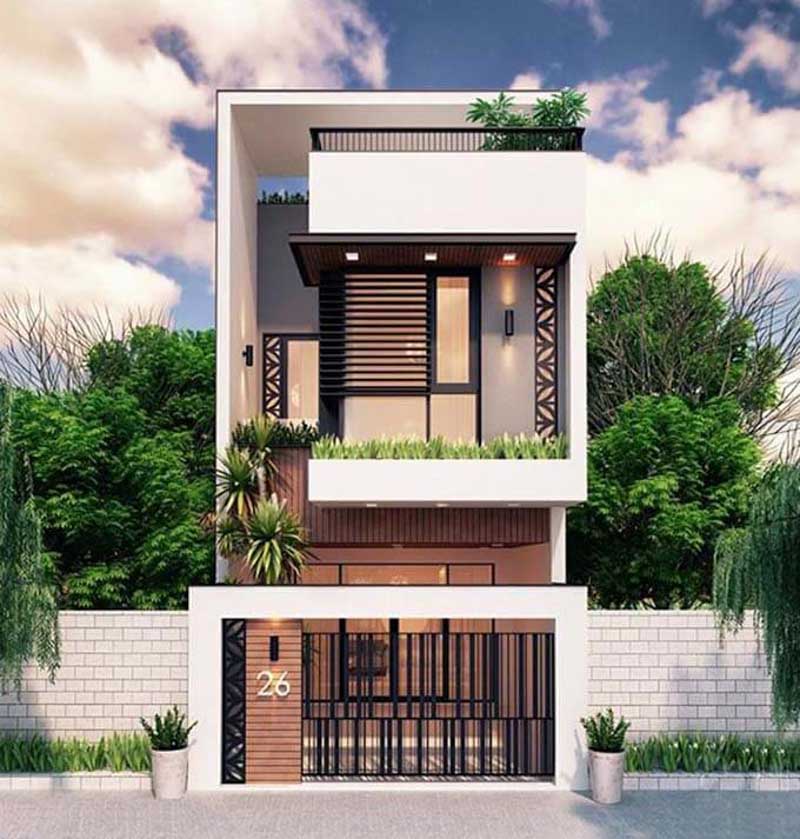 Dự án thiết kế và thi công nhà phố 60m2 tại Hóc Môn