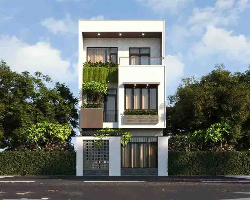 Một v&agrave;i mẫu nh&agrave; phố 60m2 đẹp, hiện đại