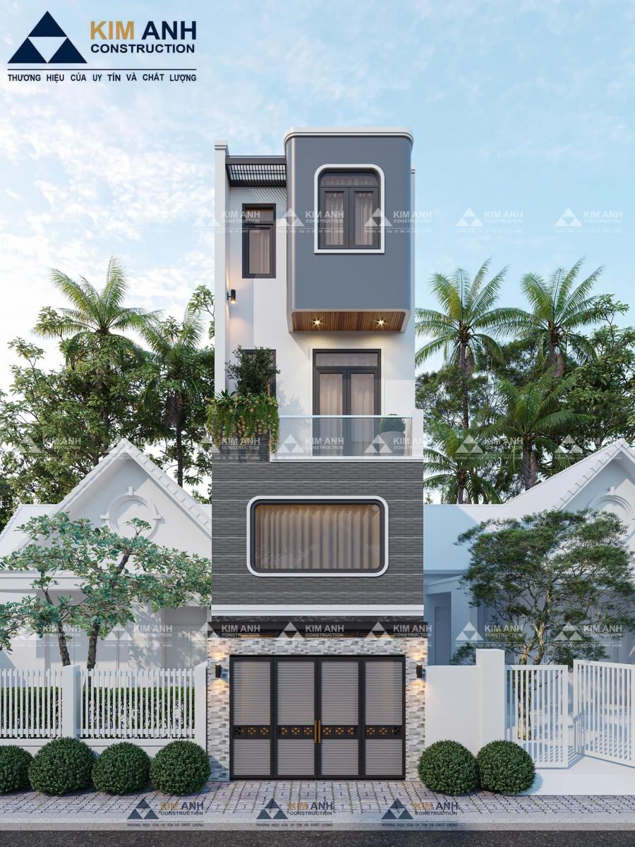 Một vài mẫu nhà phố 60m2 đẹp, hiện đại