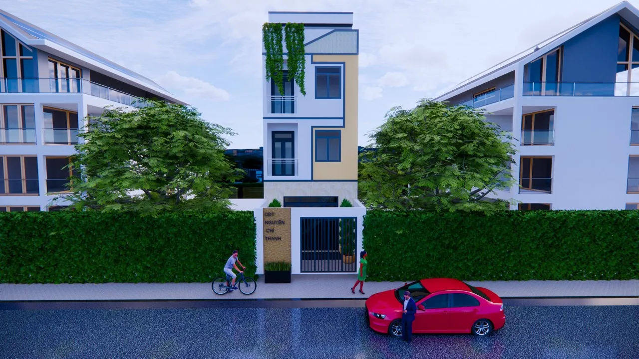 Phối cảnh 3D x&acirc;y nh&agrave; trọn g&oacute;i Hiệp Th&agrave;nh, Quận 12 - X&acirc;y Dựng Kim Anh