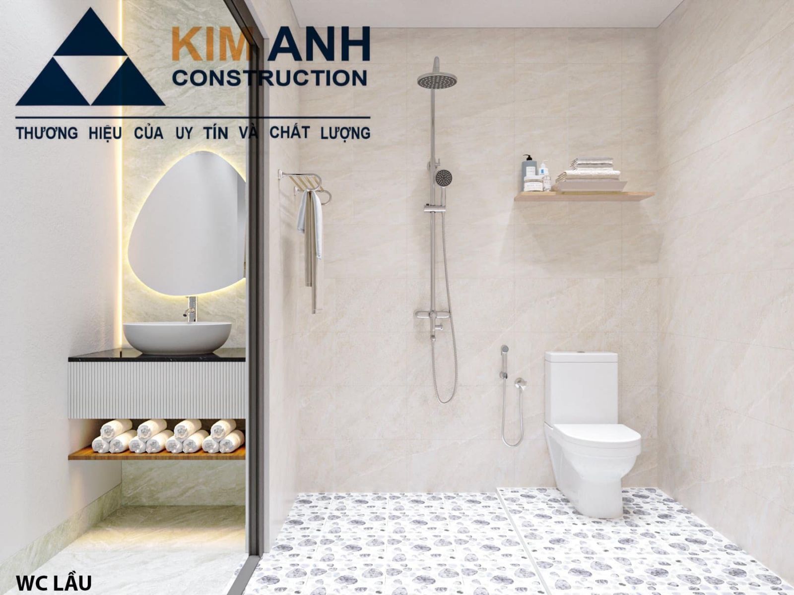 hình ảnh thiết kế dự án 3 tầng mái thái tại dĩ an