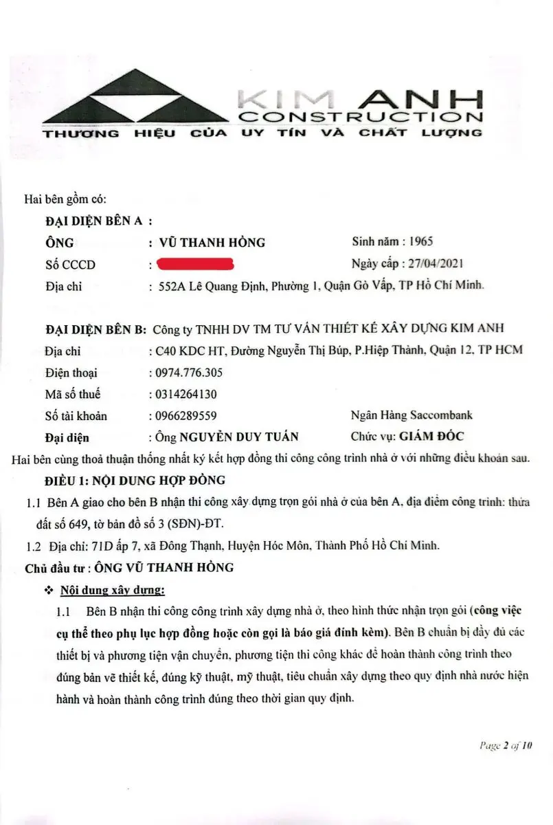 Lễ k&yacute; kết hợp đồng thi c&ocirc;ng