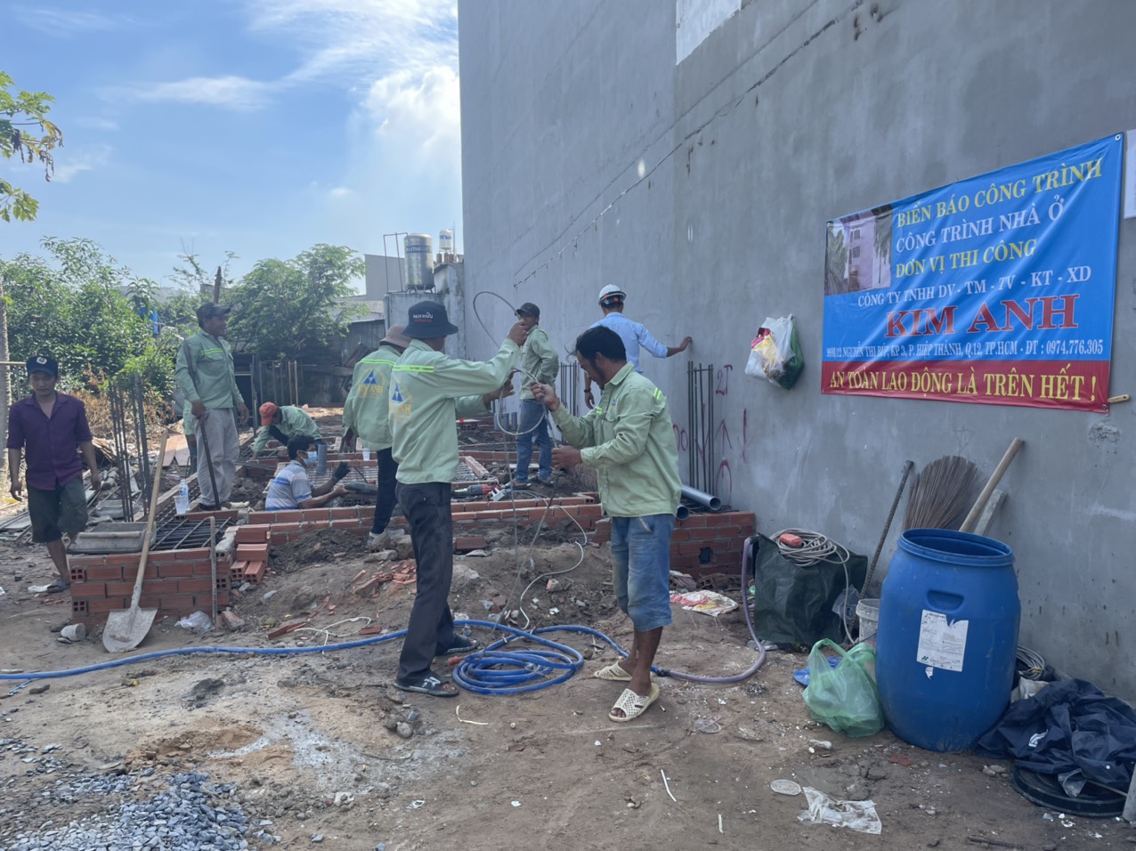 Thi công móng băng nhà trọn gói Tân Chánh Hiệp - Xây Dựng Kim Anh