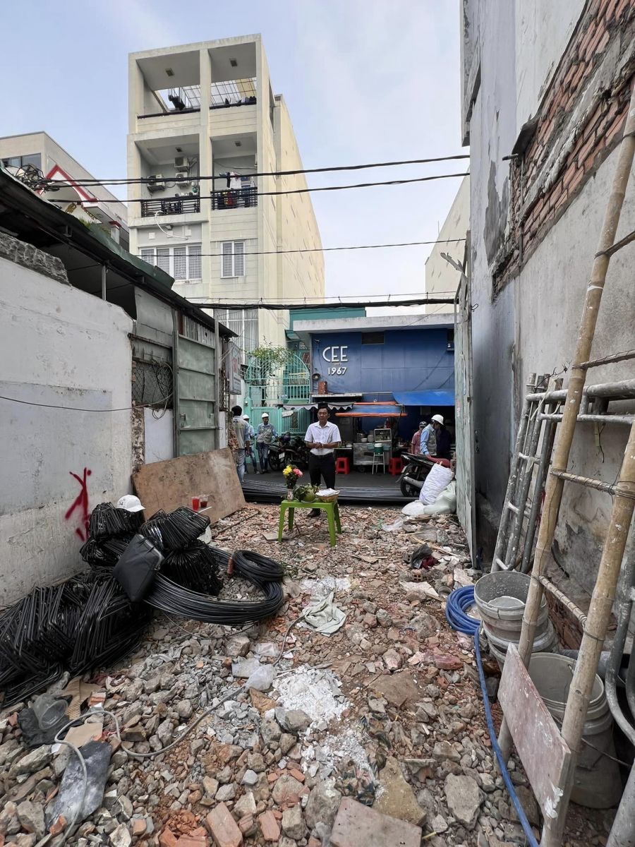 Lễ động thổ dự án xây nhà 3 tầng Bình Thạnh - Xây Dựng Kim Anh