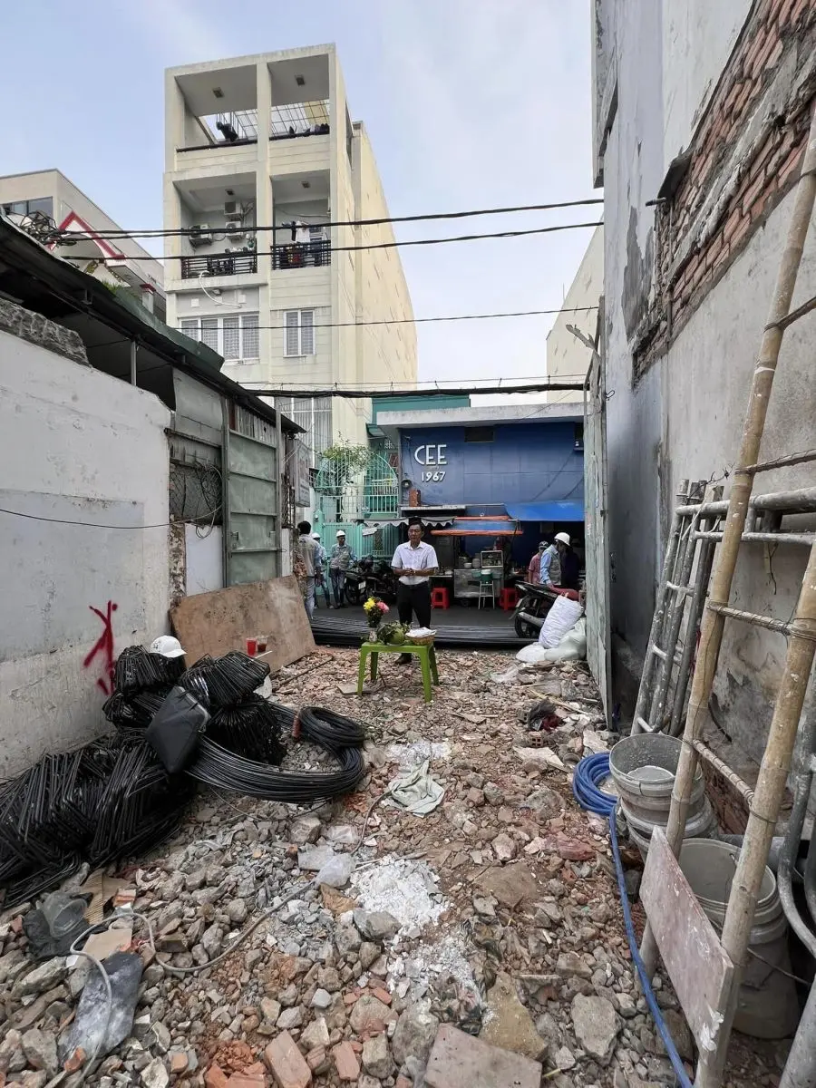 Lễ động thổ dự án xây nhà 3 tầng Bình Thạnh - Xây Dựng Kim Anh