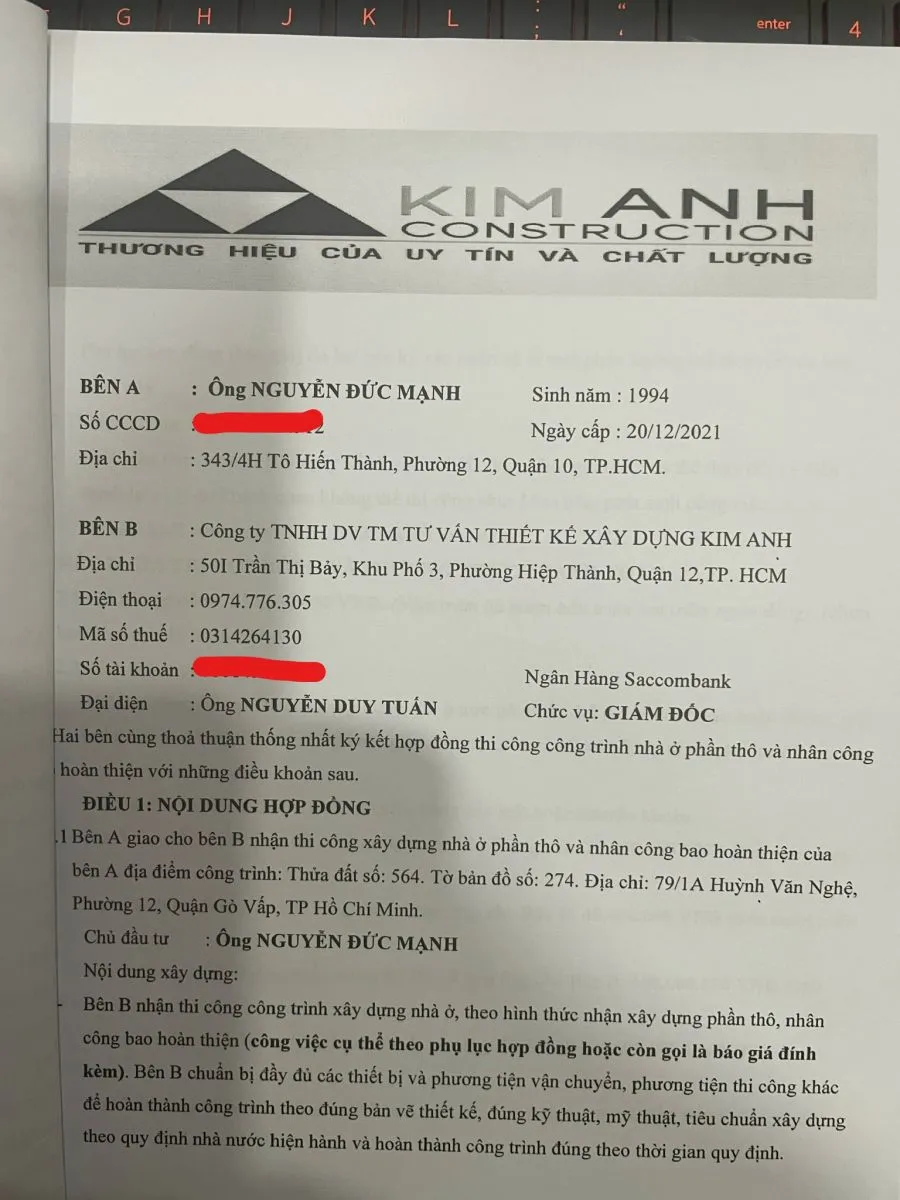 X&acirc;y dựng nh&agrave; Quận G&ograve; Vấp - 1