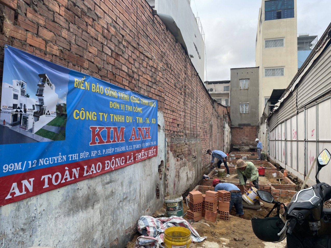 Ép cọc bê tông xây nhà phần thô Gò Vấp - Xây Dựng Kim Anh