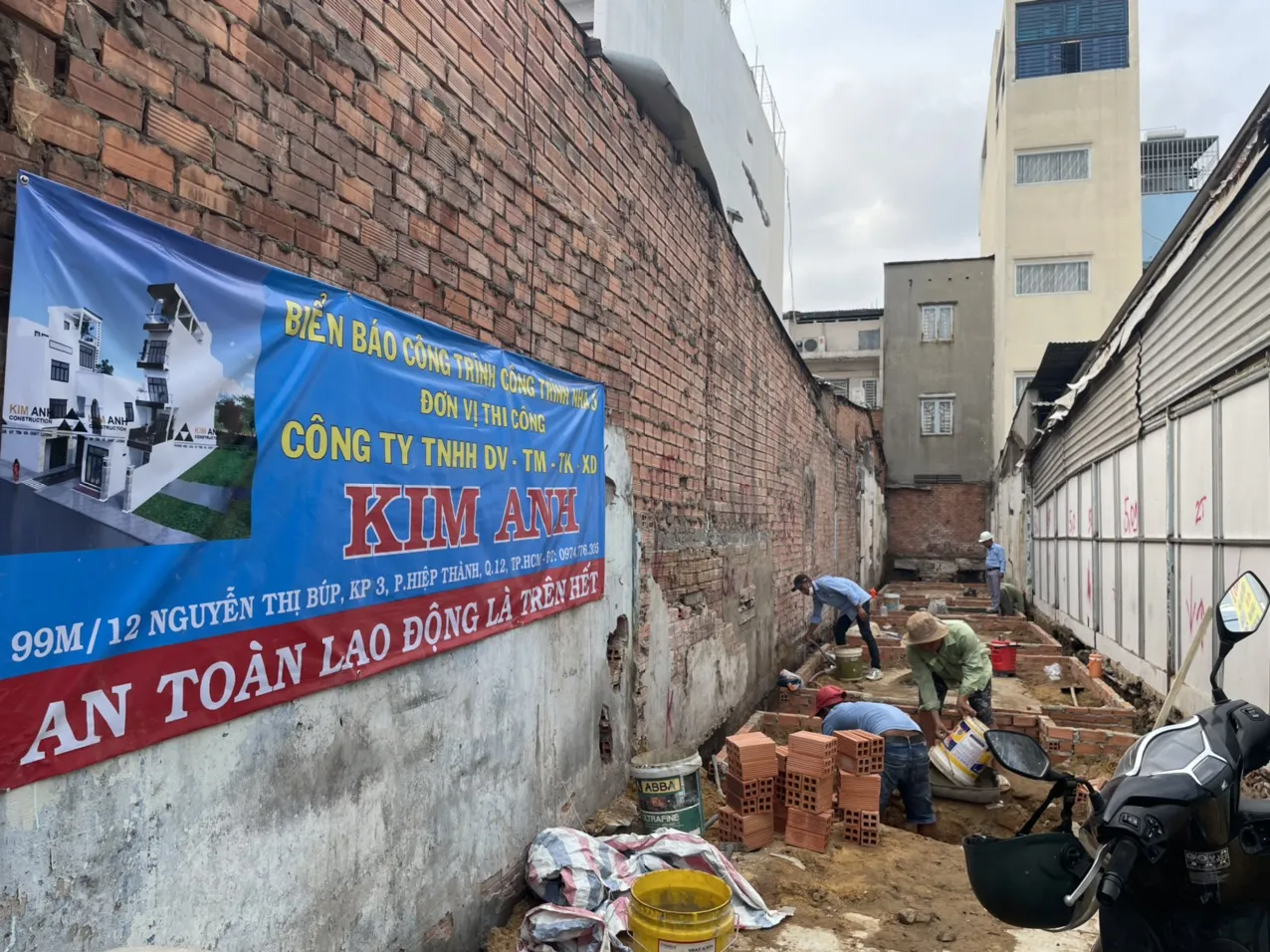 &Eacute;p cọc b&ecirc; t&ocirc;ng x&acirc;y nh&agrave; phần th&ocirc; G&ograve; Vấp - X&acirc;y Dựng Kim Anh