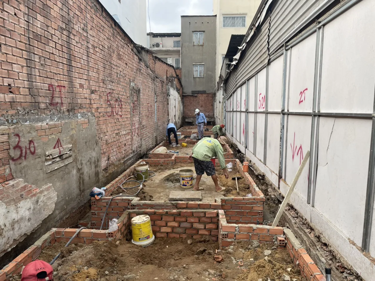 Chuẩn bị thi c&ocirc;ng m&oacute;ng nh&agrave; phố G&ograve; Vấp - X&acirc;y Dựng Kim Anh