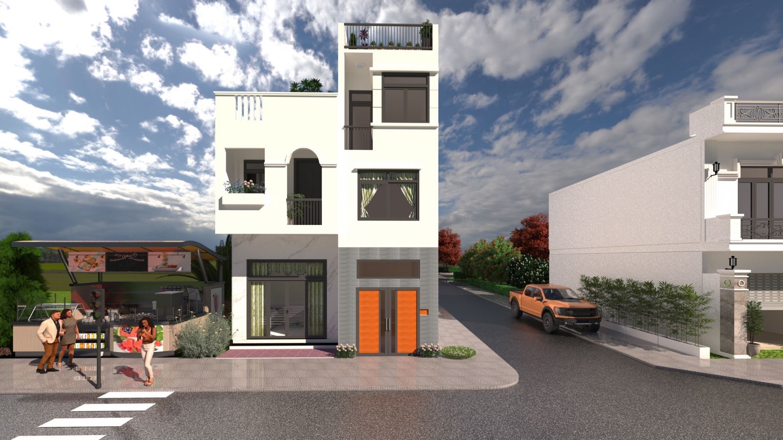 Thiết kế nhà phố Phường 12 Gò Vấp - Xây Dựng Kim Anh