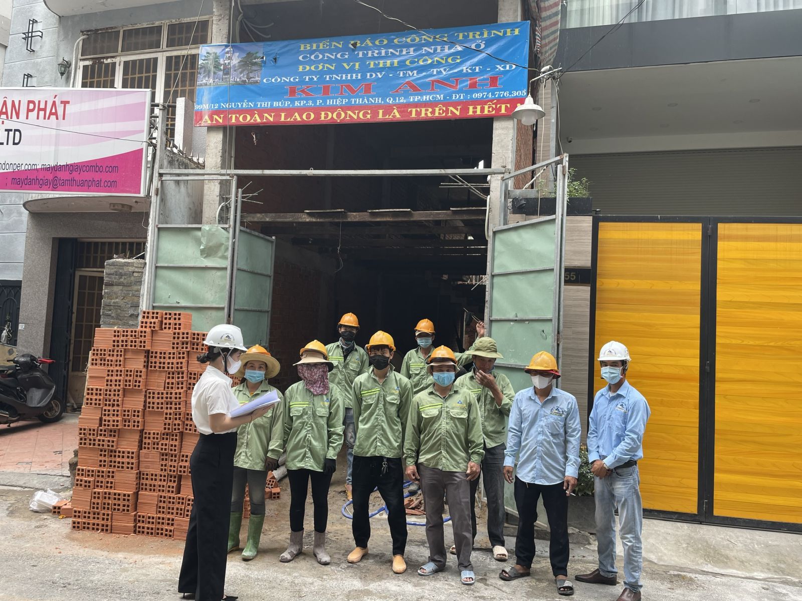 Tuân thủ 5K tại công trình xây dựng Bình Tân - Xây Dựng Kim Anh